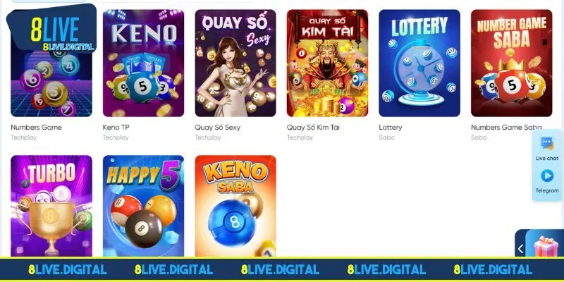 Tổng hợp các game bất diệt tại xổ số 8LIVE